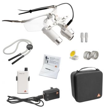 [C-008.32.454] - LoupeLight2 Set - HRP 4x Binokularlupe 340mm + S-FRAME + mPack mini